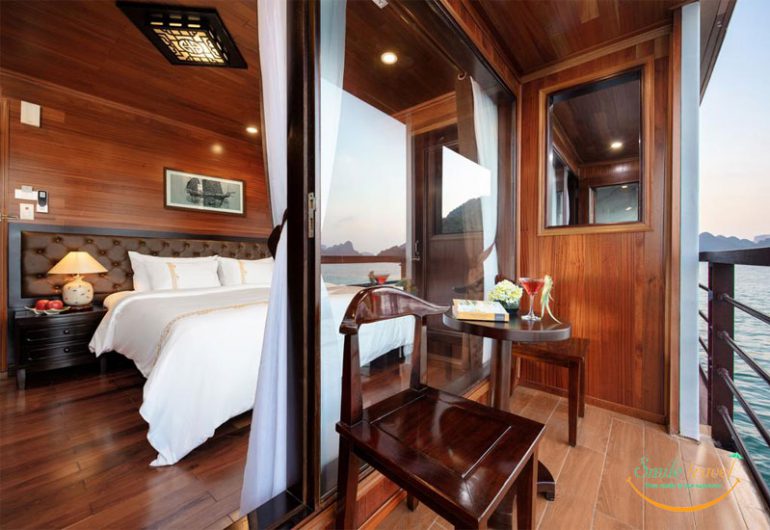 THE V’SPIRIT PREMIER CRUISE The eternal grandeur of Vietnam’s Halong Bay unfurls from the wooden decks of the V’Spirit Premier Cruise, where every corner turned is a new angle on the purest artwork. We are a new luxury cruise in Halong Bay a poetic marriage of tradition and environment in the northeastern corner of our Vietnamese homeland. Built of the finest materials countrywide, The V’Spirit Premier Cruise is the essence of Vietnam, embodied in burnished wood and billowing sails, manifested by a cruise as steeped in tradition as it is in innovation.