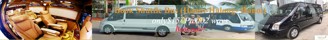 book bus to halong bay