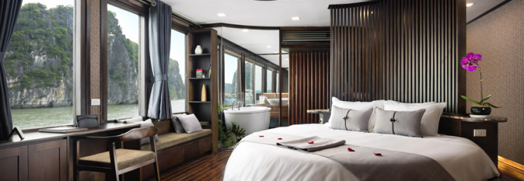 Private Balcony-Orchid Cruises Halong Bay- Lan ha Bay