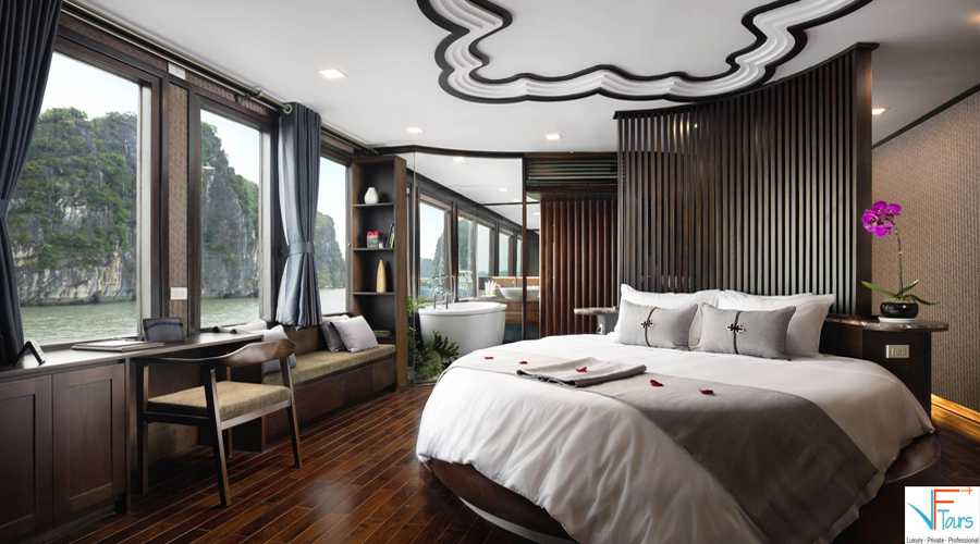Private Balcony-Orchid Cruises Halong Bay- Lan ha Bay