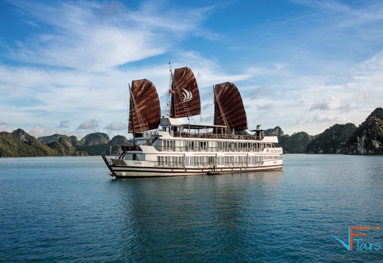 Buchen Sie billige Pelikan-Kreuzfahrten in der Halong-Bucht