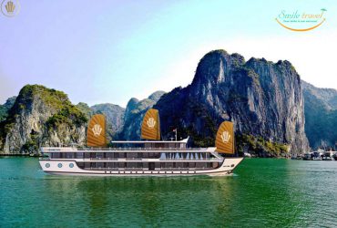 El Génesis Regal es un nuevo y magnífico crucero de lujo en la bahía de Halong-Lan ha